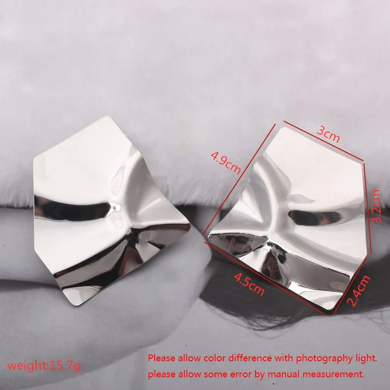 Eccentric Geometric Drop Earrings