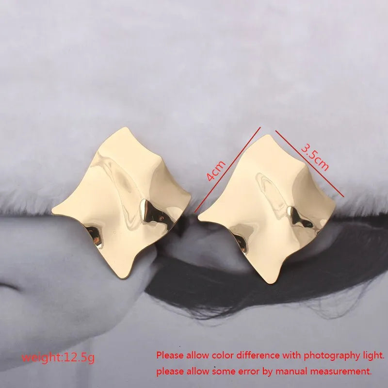 Eccentric Geometric Drop Earrings