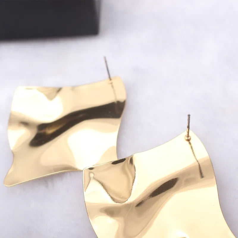Eccentric Geometric Drop Earrings