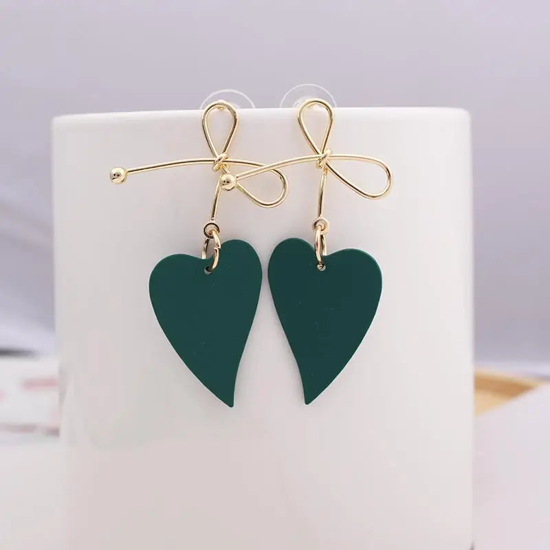 Retro Vintage Multicolor Geometric Dangle Earrings - Bohemian Statement Drop Earrings