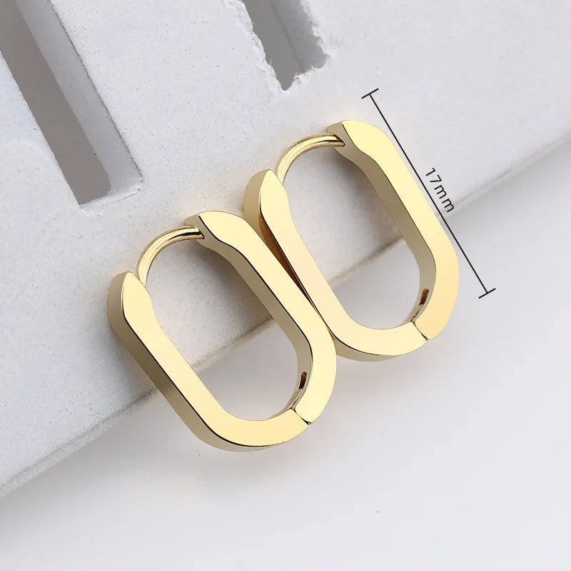 Geometric Hoop Earrings