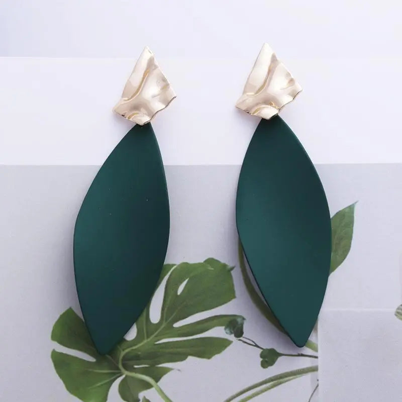 Retro Vintage Multicolor Geometric Dangle Earrings - Bohemian Statement Drop Earrings