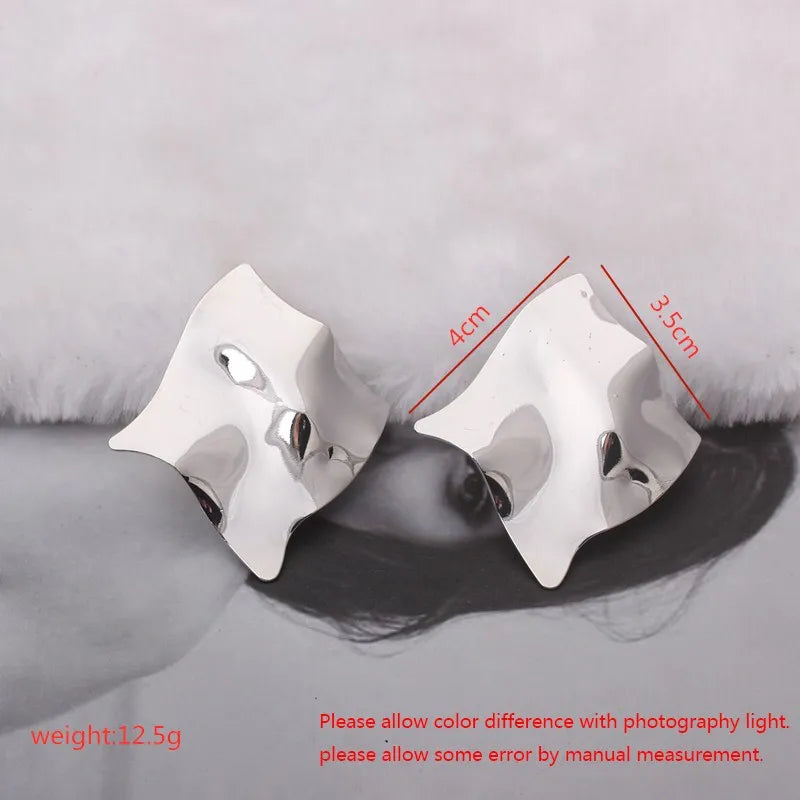 Eccentric Geometric Drop Earrings