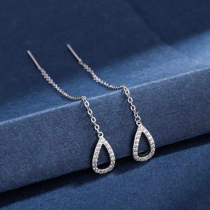 Vintage Crystal Tassel Drop Earrings – Star & Heart Charm Dangles