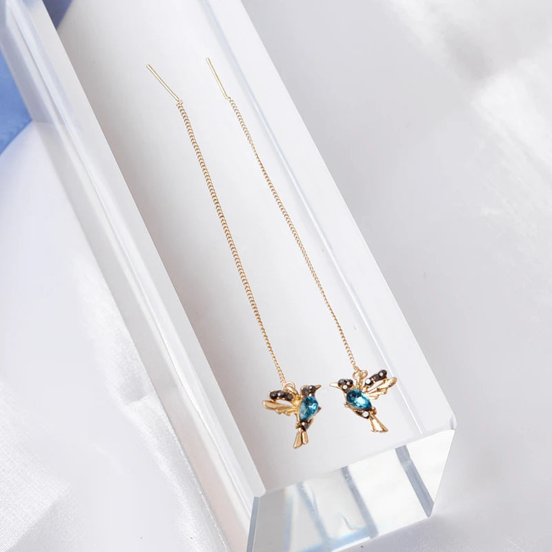 Heart & Star Tassel Drop Earrings