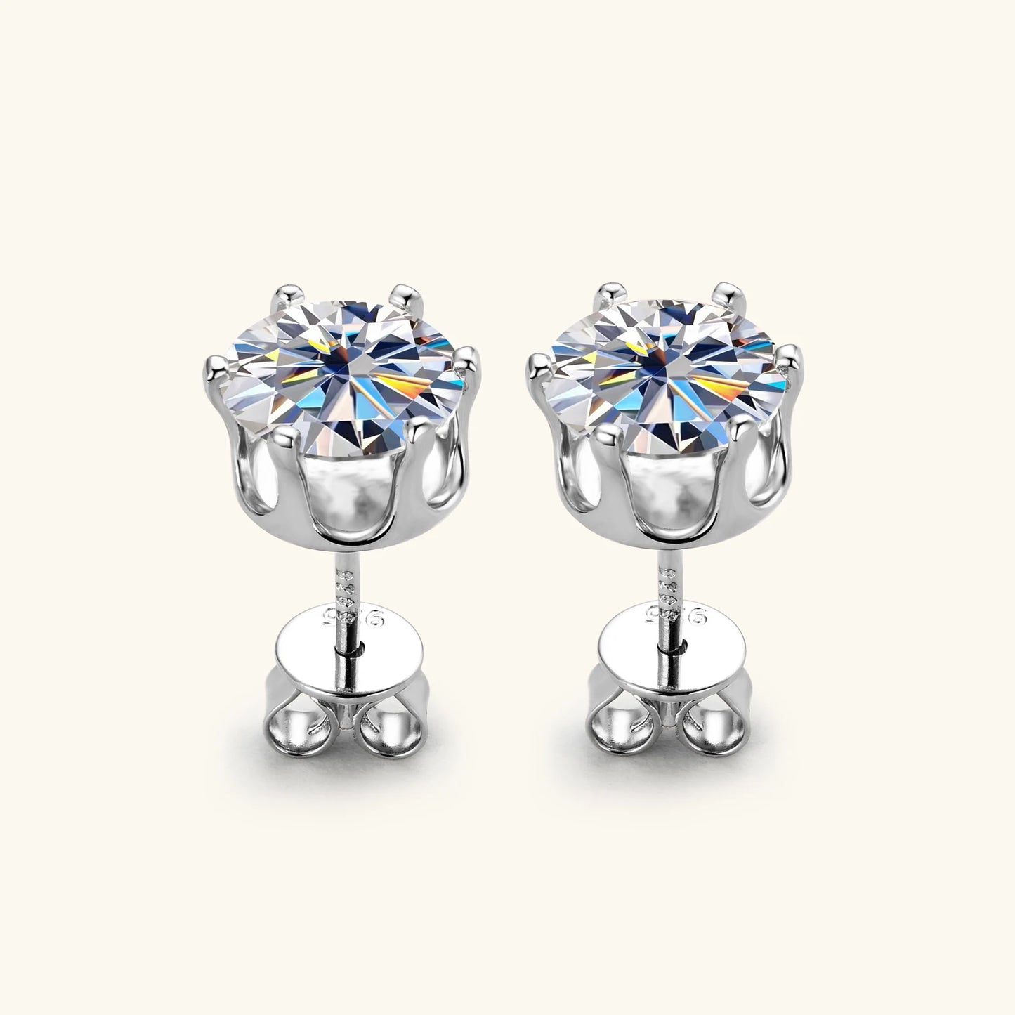 Moissanite Stud Earrings