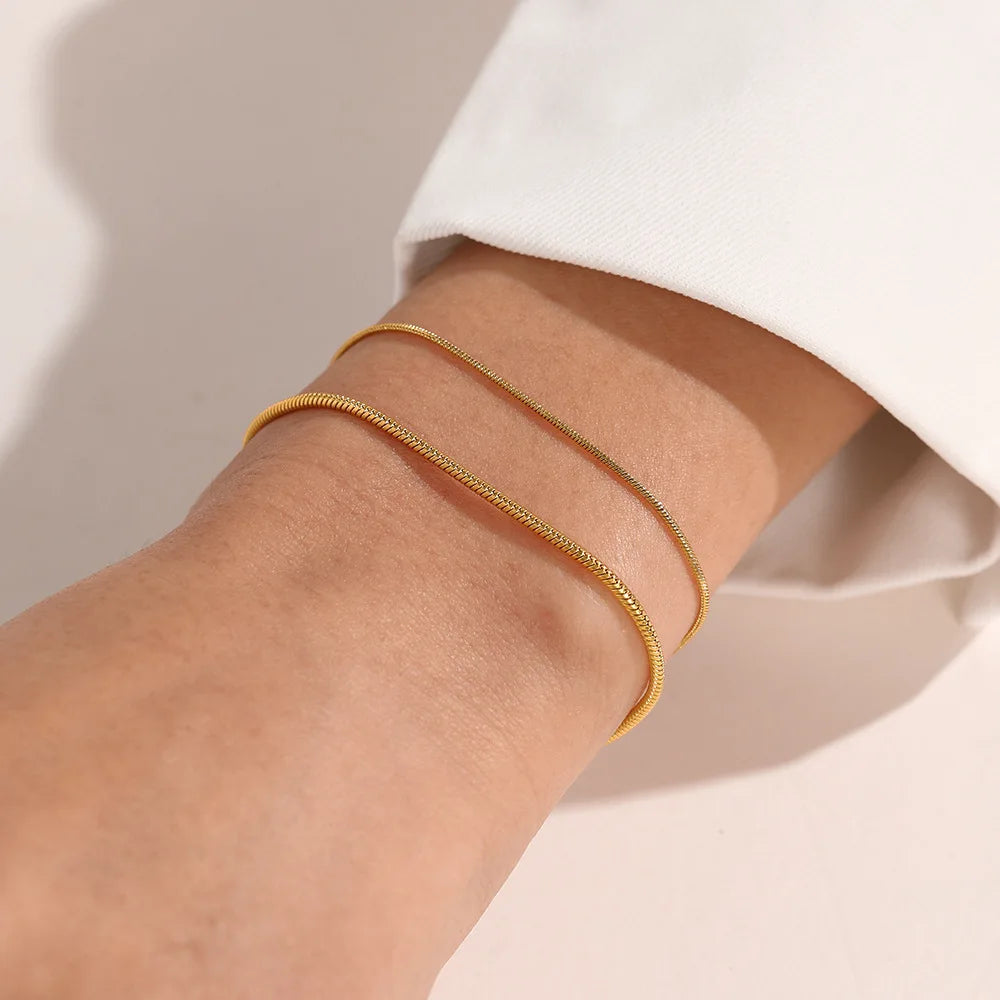 Stainless Steel Snake Chain Bracelet