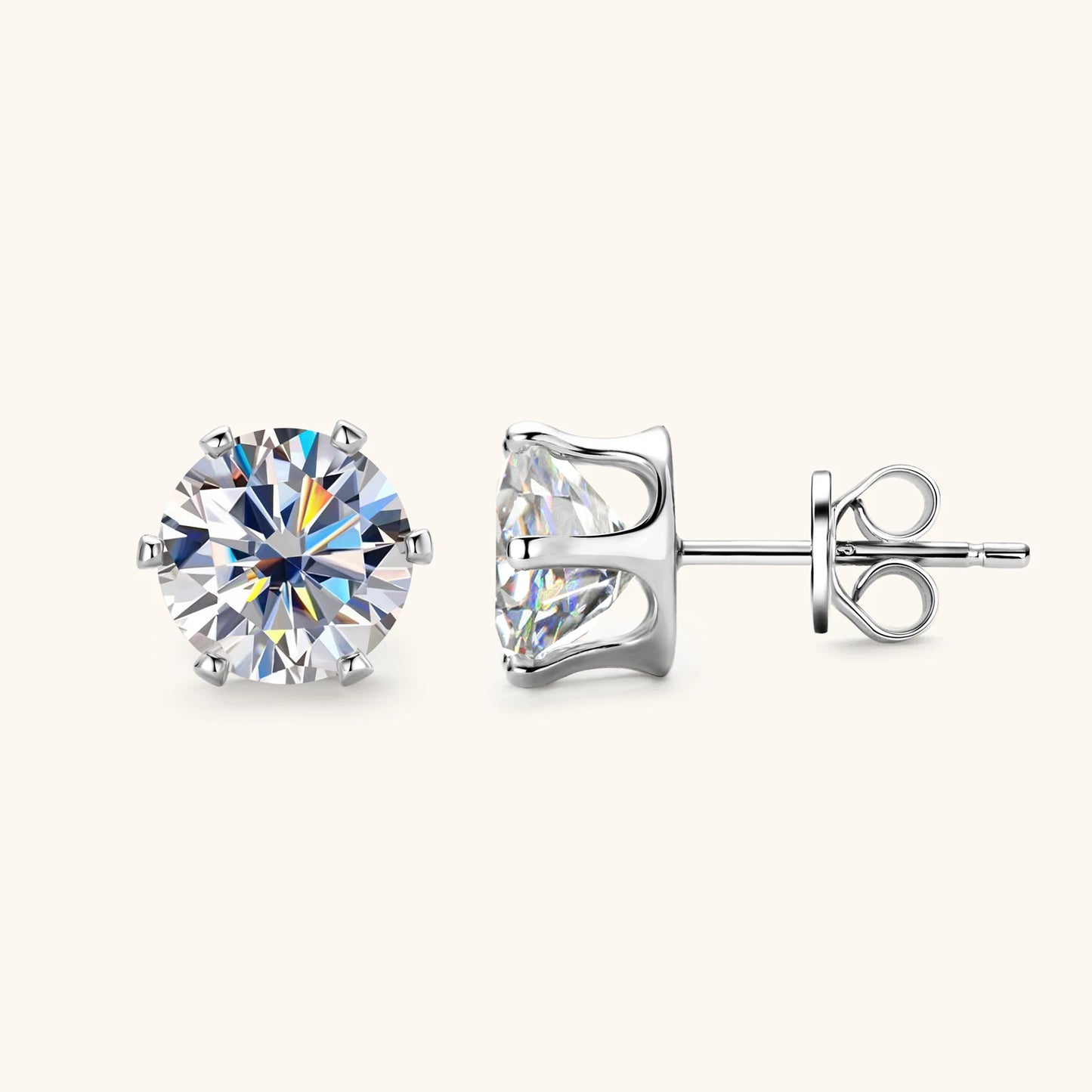 Moissanite Stud Earrings