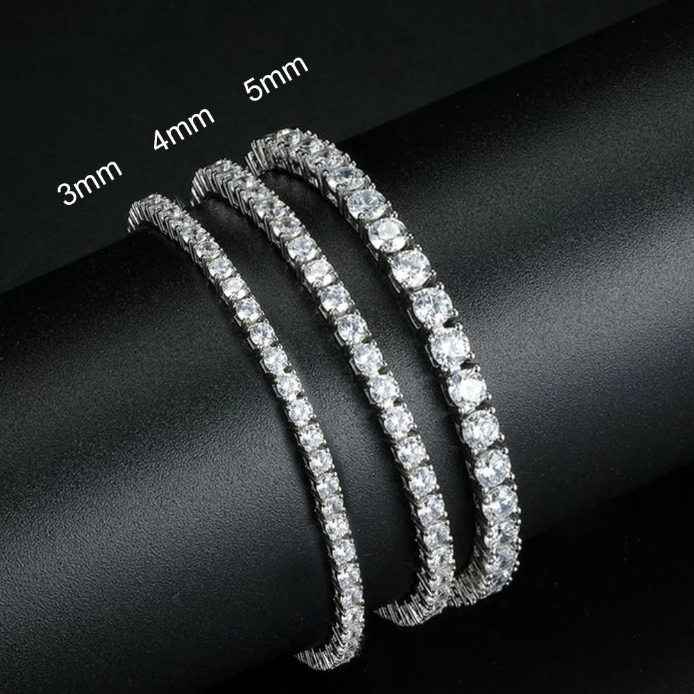 D-VVS1 Moissanite Tennis Bracelet – 925 Sterling Silver