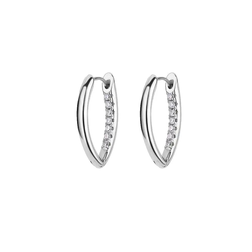 Golden/Silvery Multi-Shaped Hoop Earrings