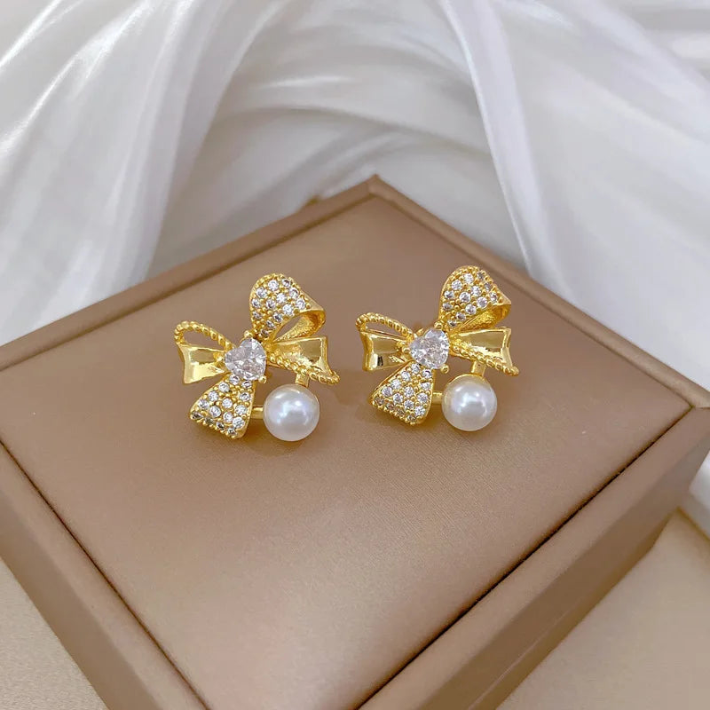 Bow & Pearl Jewelry Set