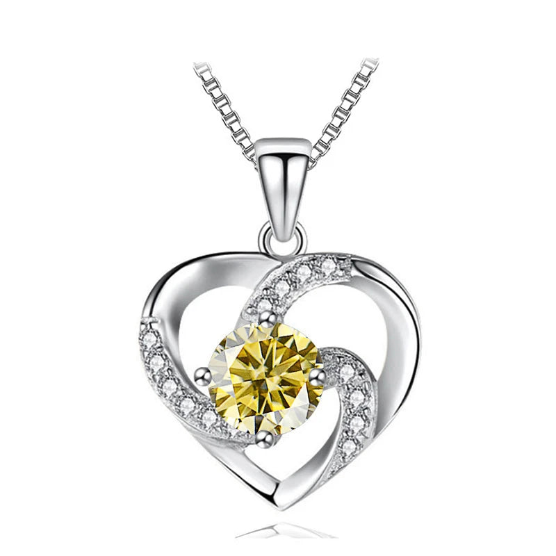Heart Moissanite Necklace