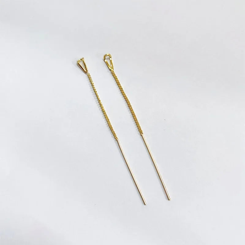 Multicolor Geometric Drop Earrings – Crystal & Copper