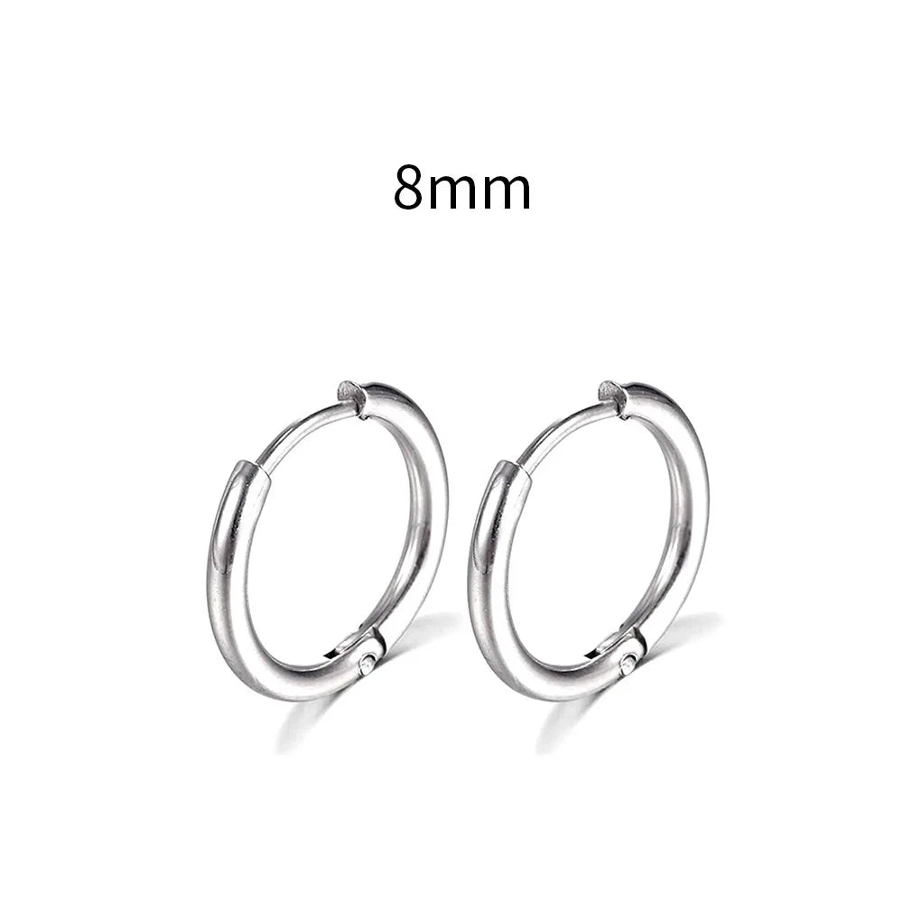 Stainless Steel Small Hoop Cartilage Earrings