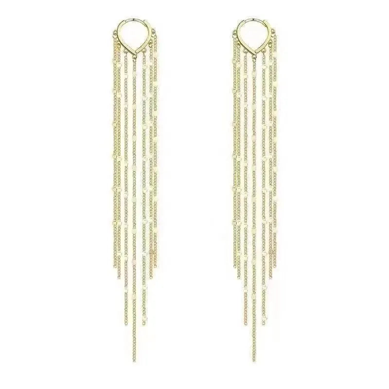 Vintage Droplet Tassel Earrings