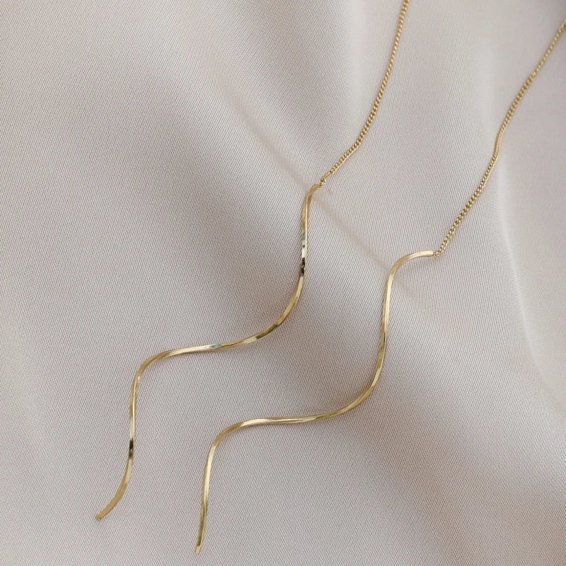 Long Tassel Drop Earrings – Gold/Silver