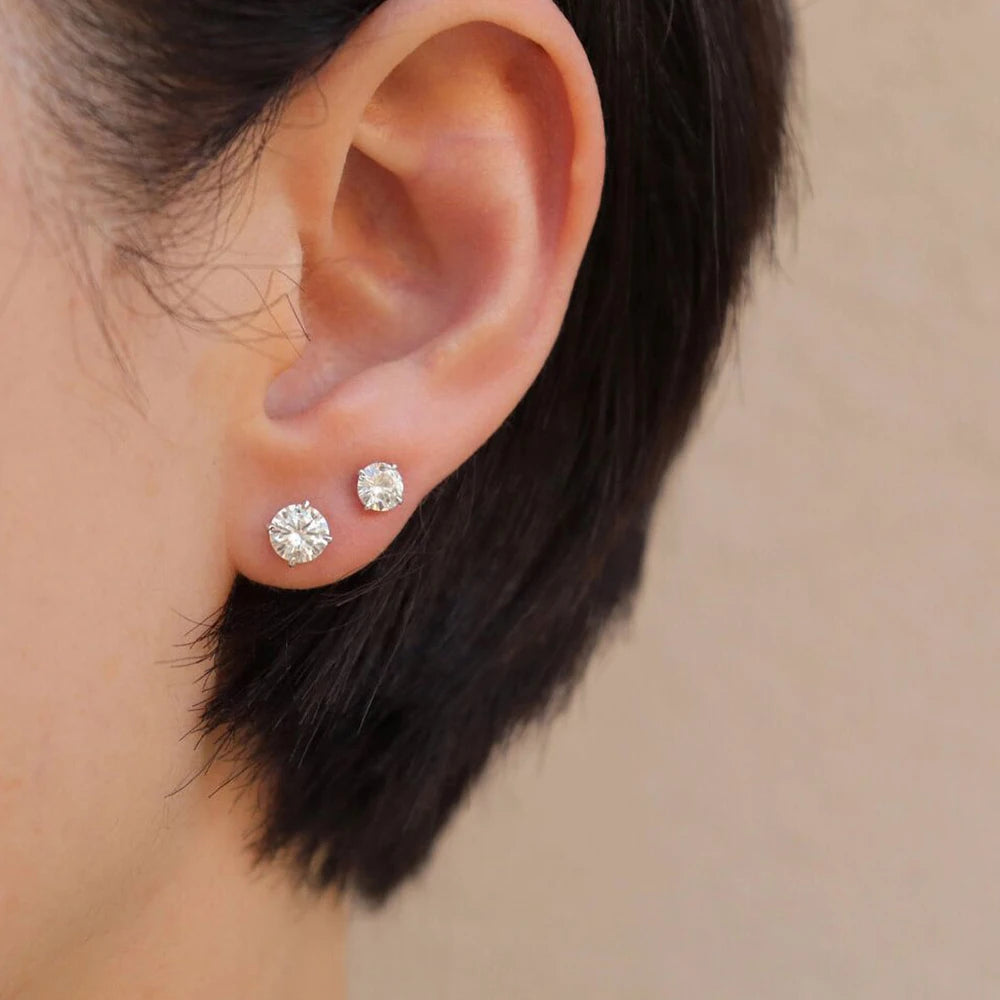 Moissanite Stud Earrings