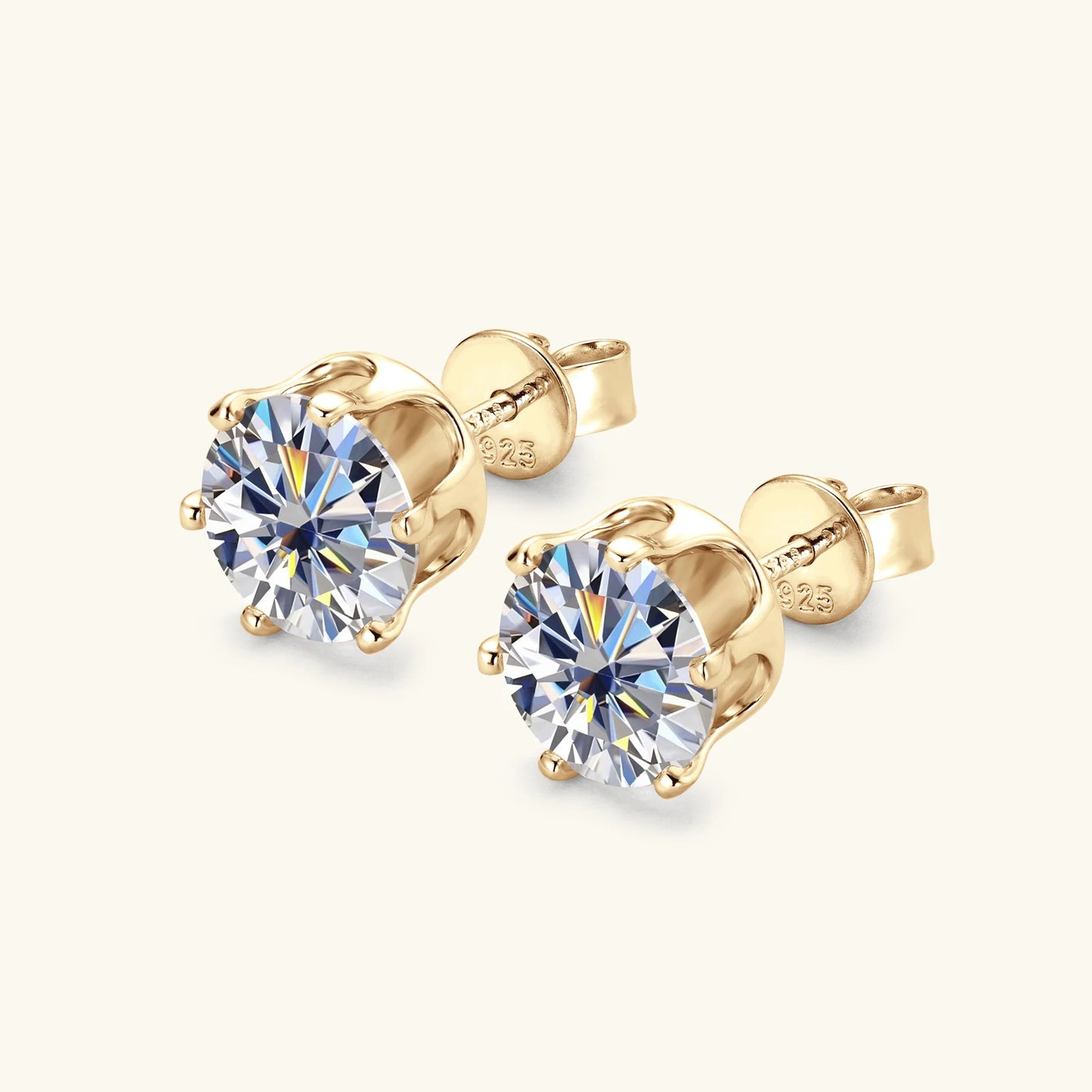 Moissanite Stud Earrings