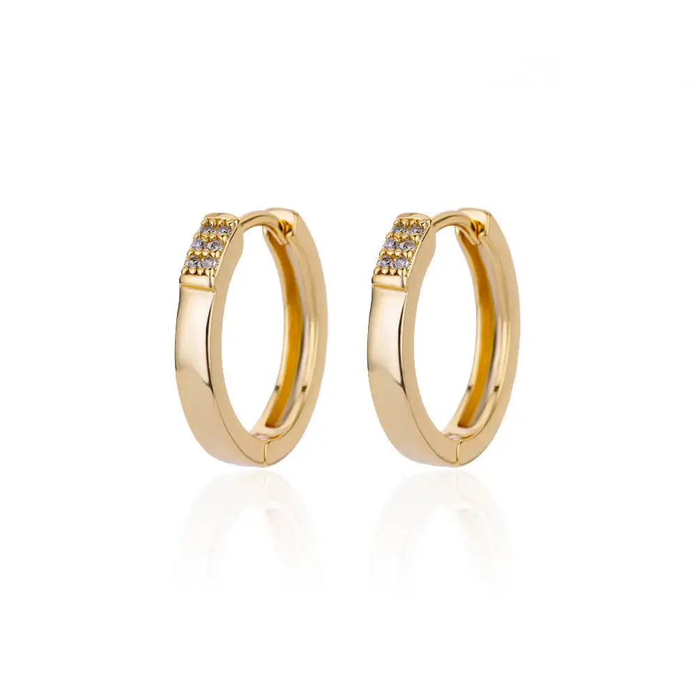 Golden/Silvery Multi-Shaped Hoop Earrings