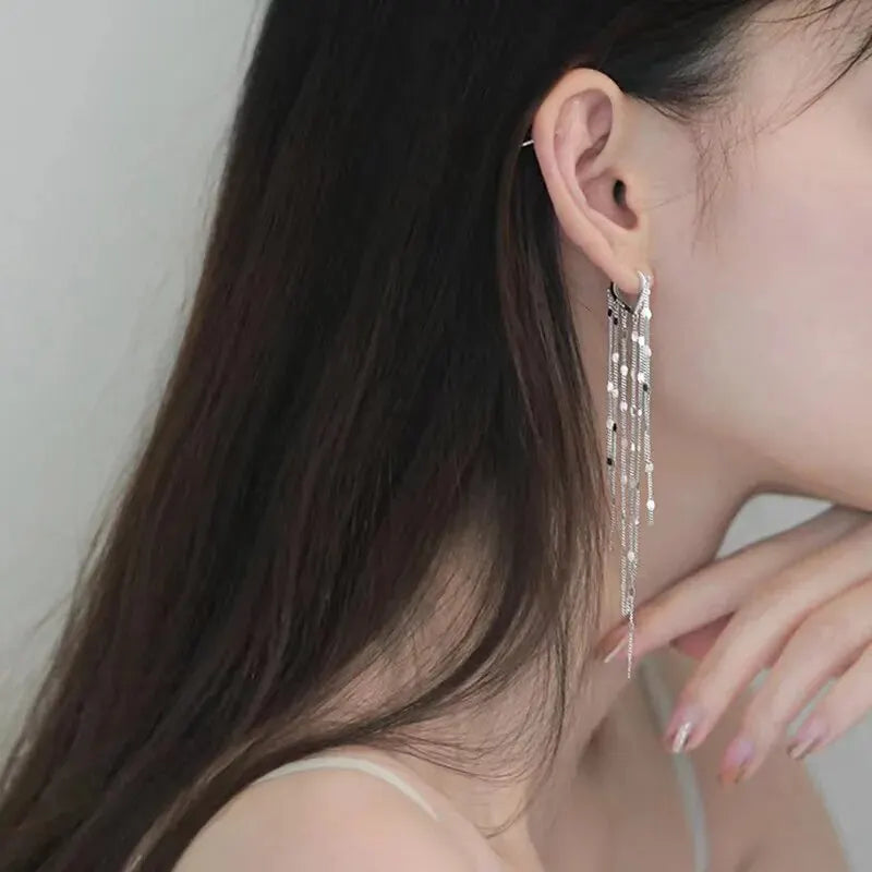 Vintage Droplet Tassel Earrings