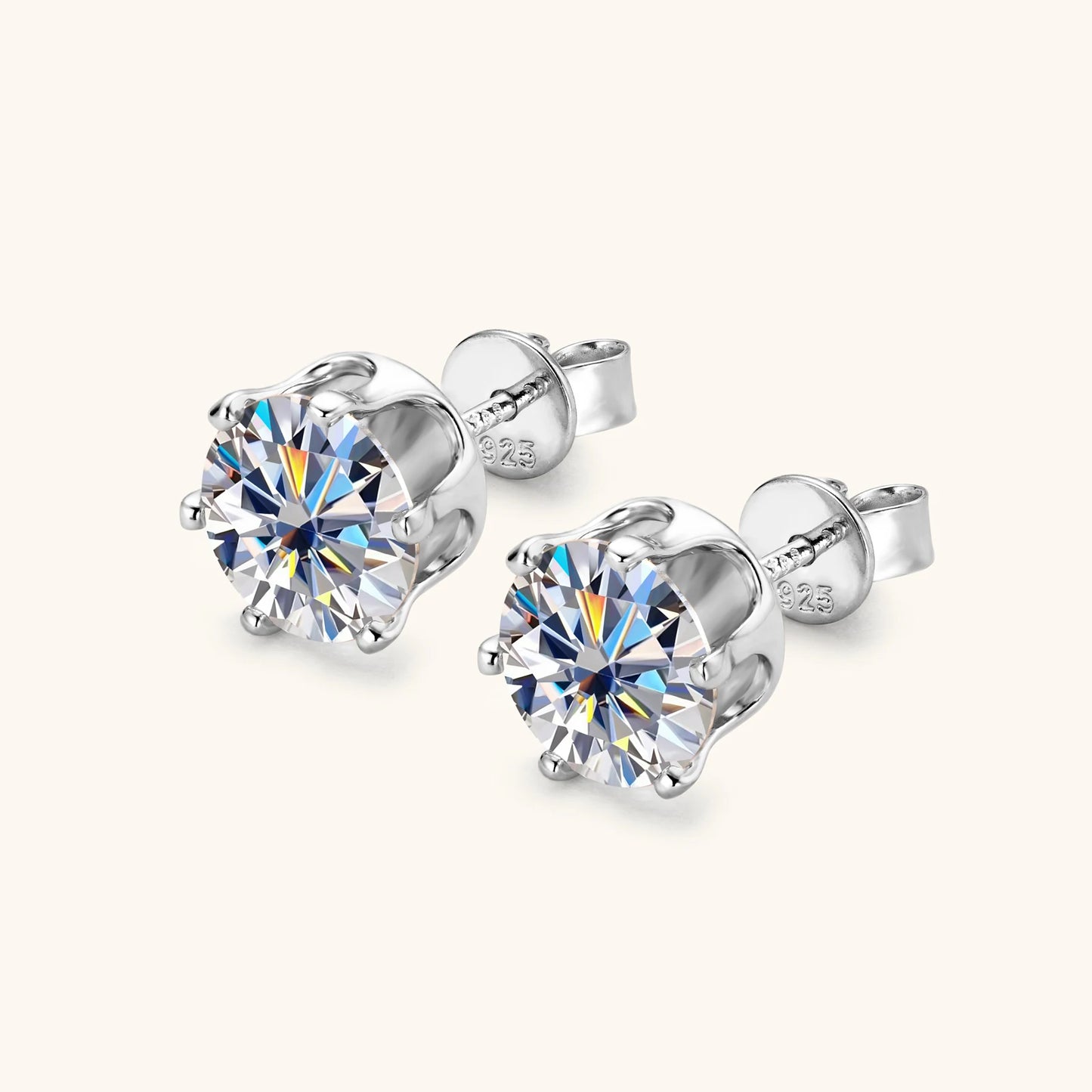 Moissanite Stud Earrings