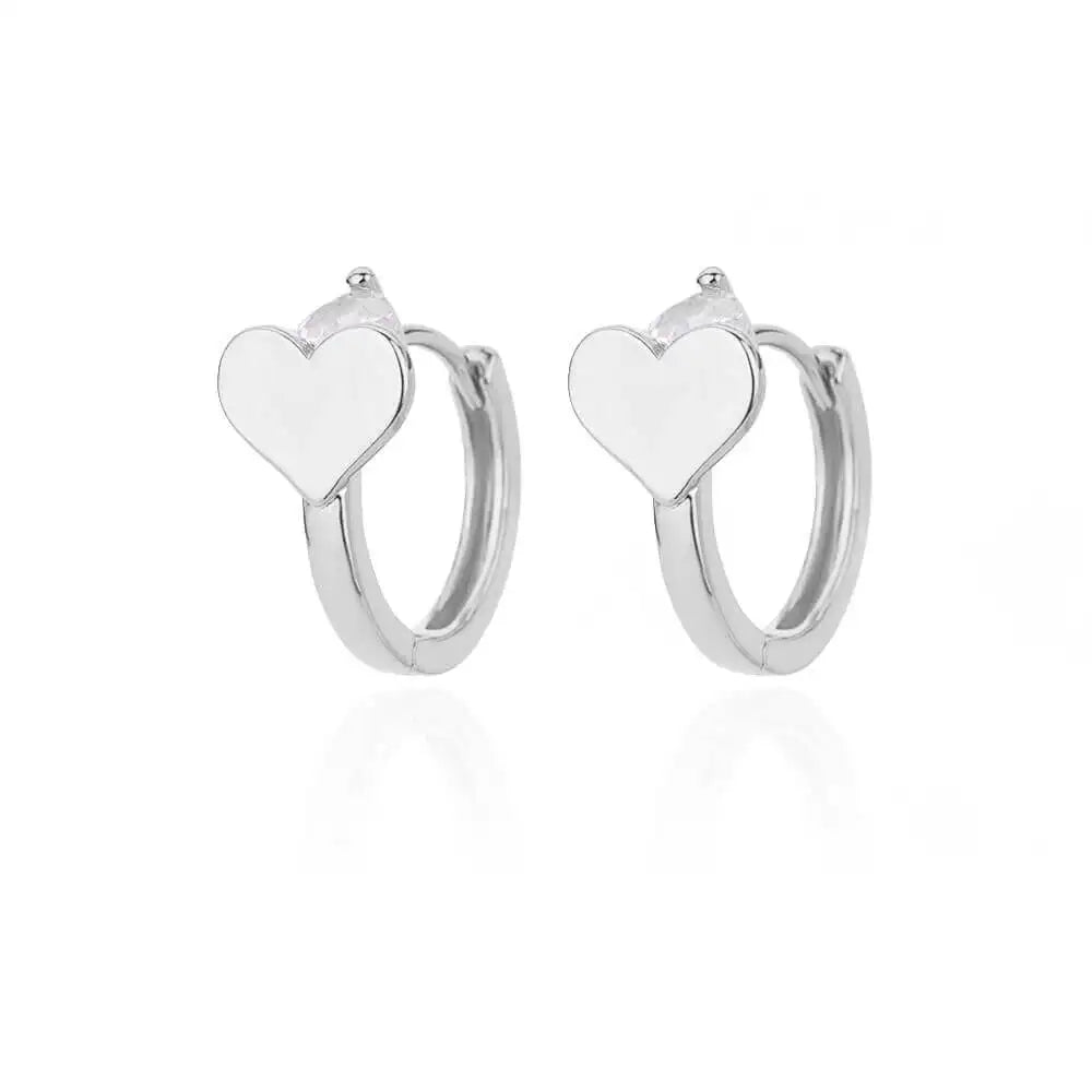 Golden/Silvery Multi-Shaped Hoop Earrings