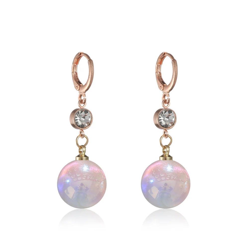 Bohemian Pearl & Rhinestone Stud Earrings