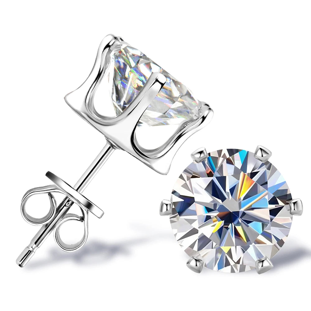 Moissanite Stud Earrings