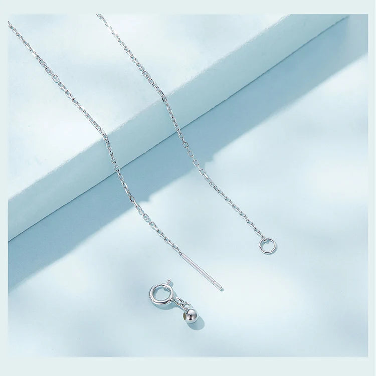 Cat & Rabbit Crescent Moon Necklace – 925 Sterling Silver