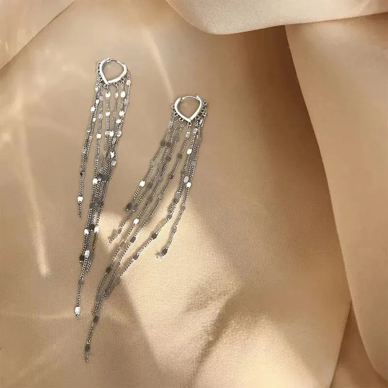 Vintage Droplet Tassel Earrings