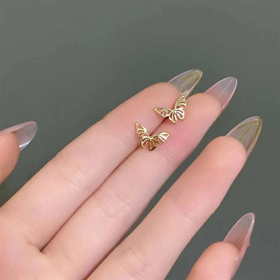 Heart Wings Stars Butterflies Small Stud Earrings