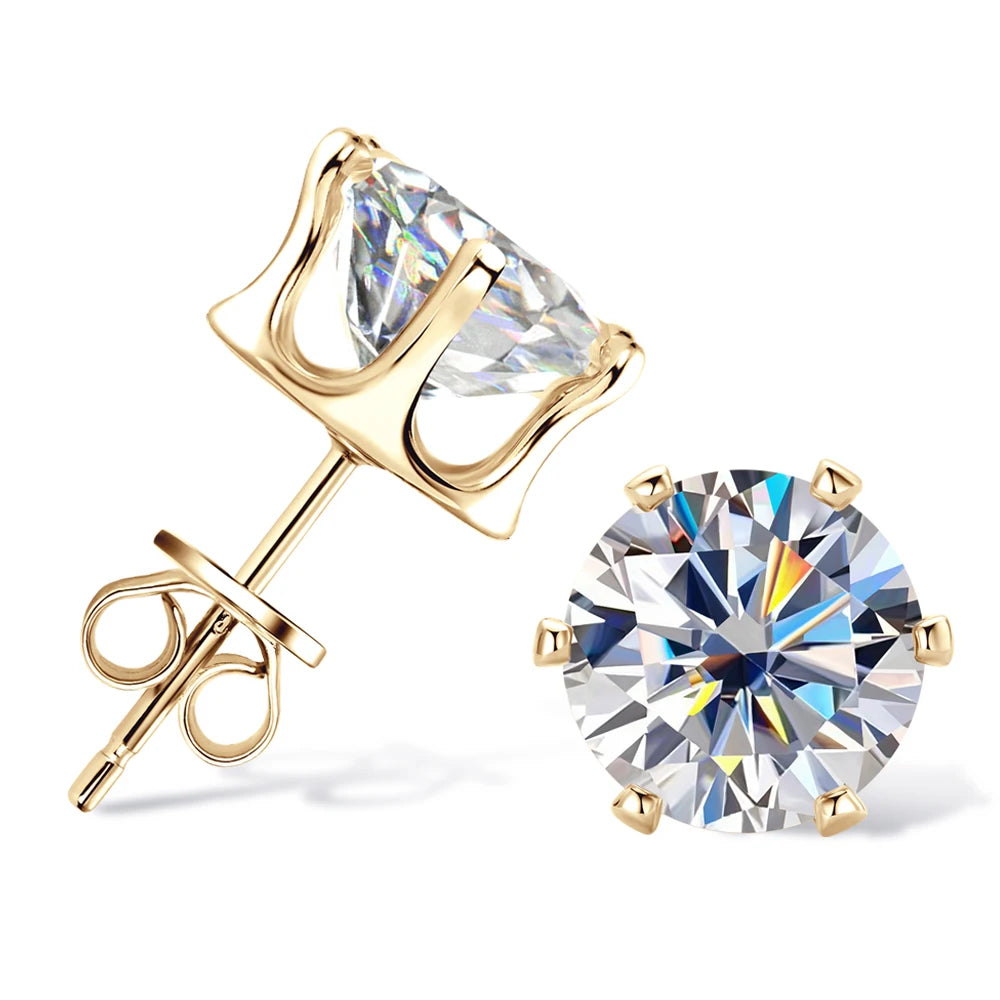 Moissanite Stud Earrings