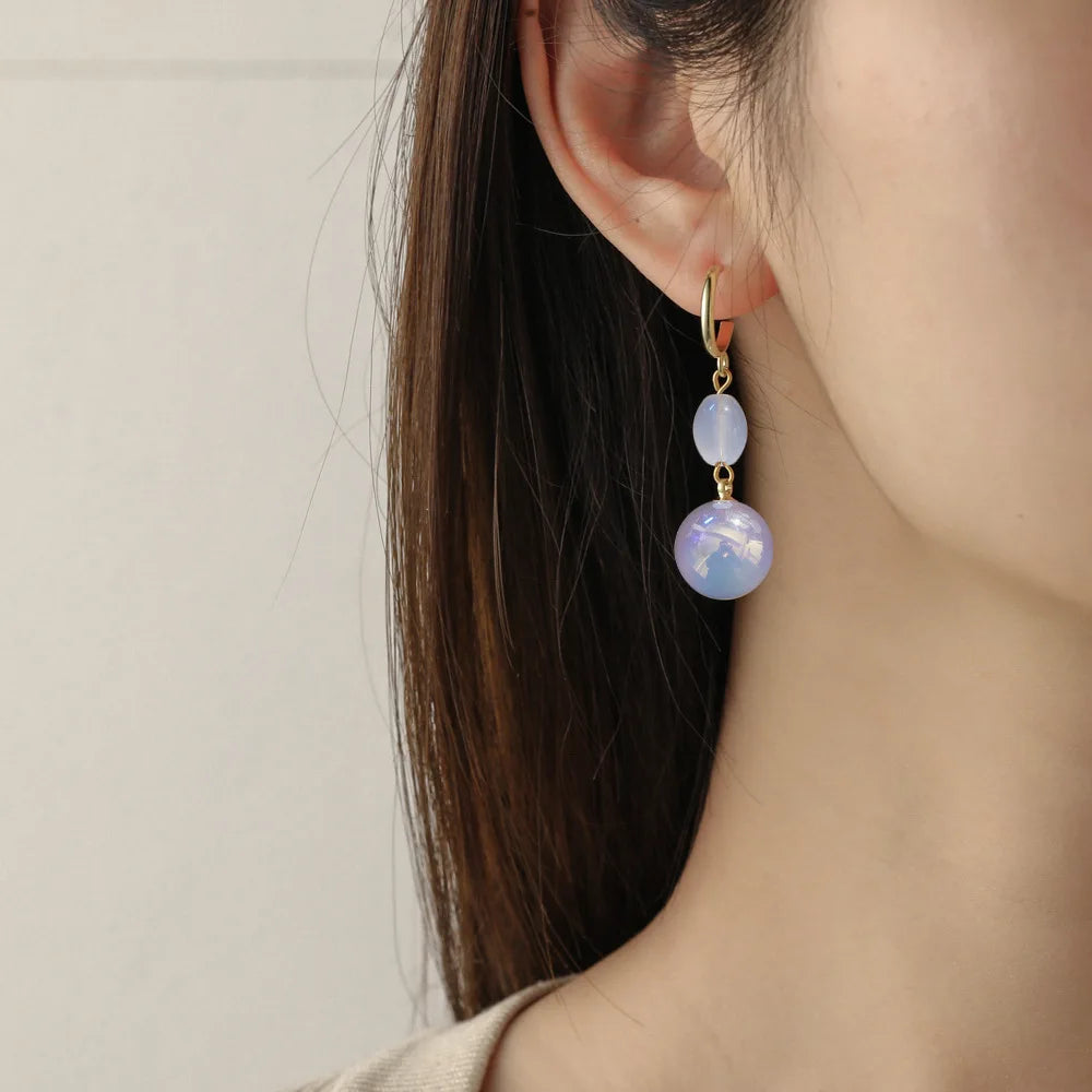 Bohemian Pearl & Rhinestone Stud Earrings