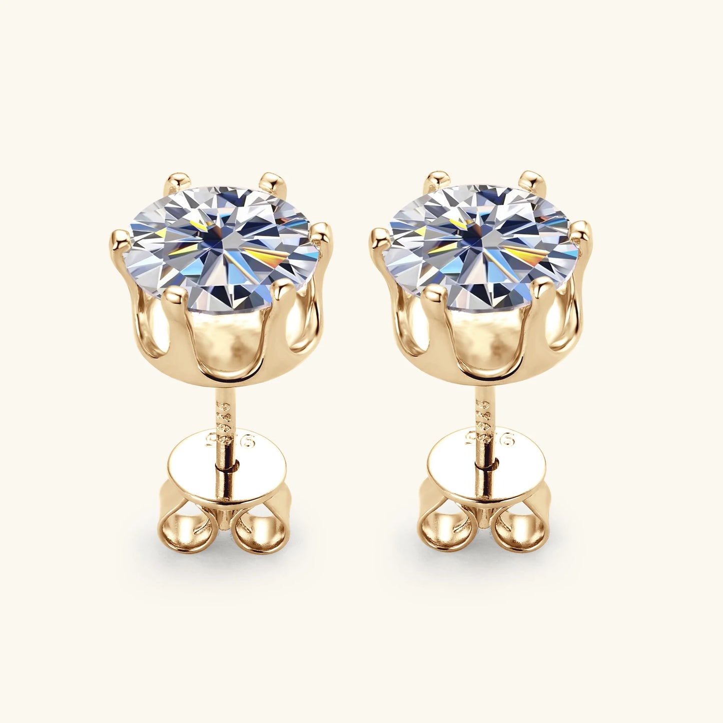 Moissanite Stud Earrings