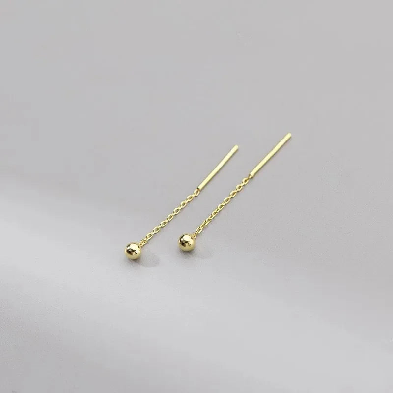 Multicolor Geometric Drop Earrings – Crystal & Copper