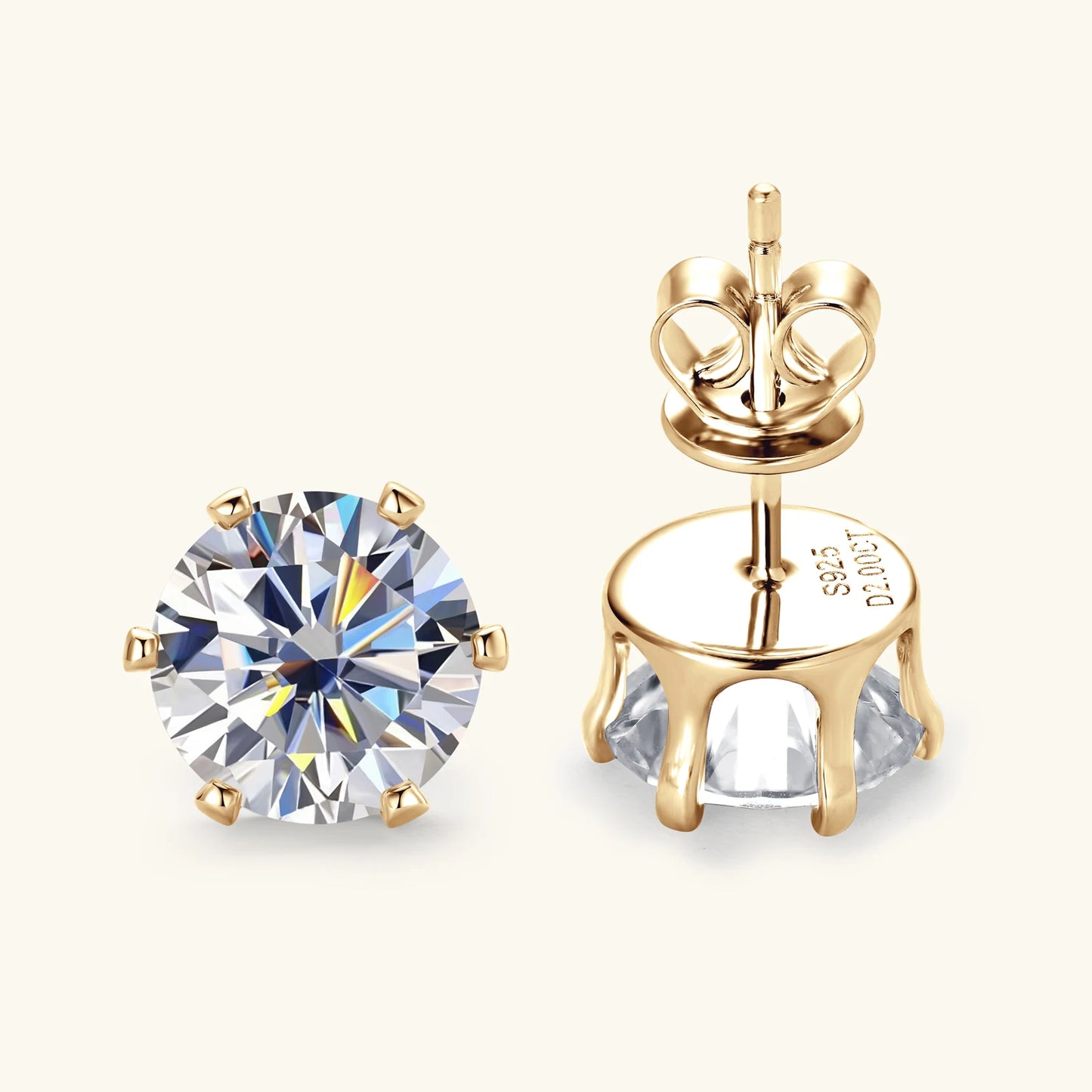 Moissanite Stud Earrings