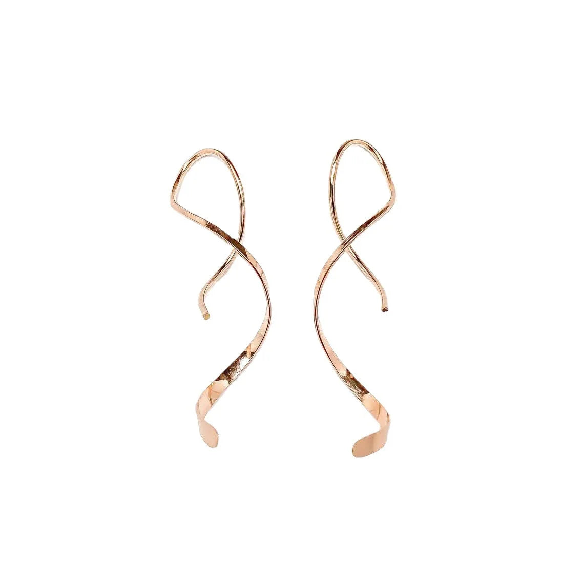 Twisted Drop Earrings – Silver/Gold/Rose Gold