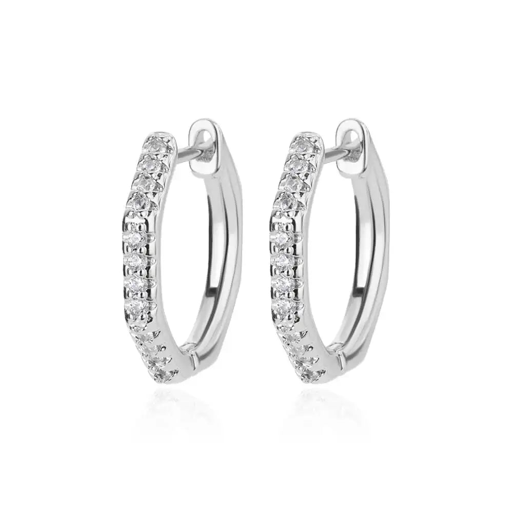 Golden/Silvery Multi-Shaped Hoop Earrings