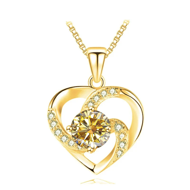 Heart Moissanite Necklace