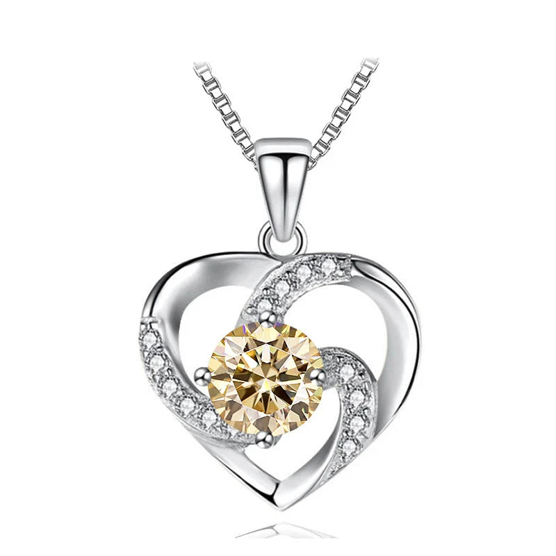 Heart Moissanite Necklace