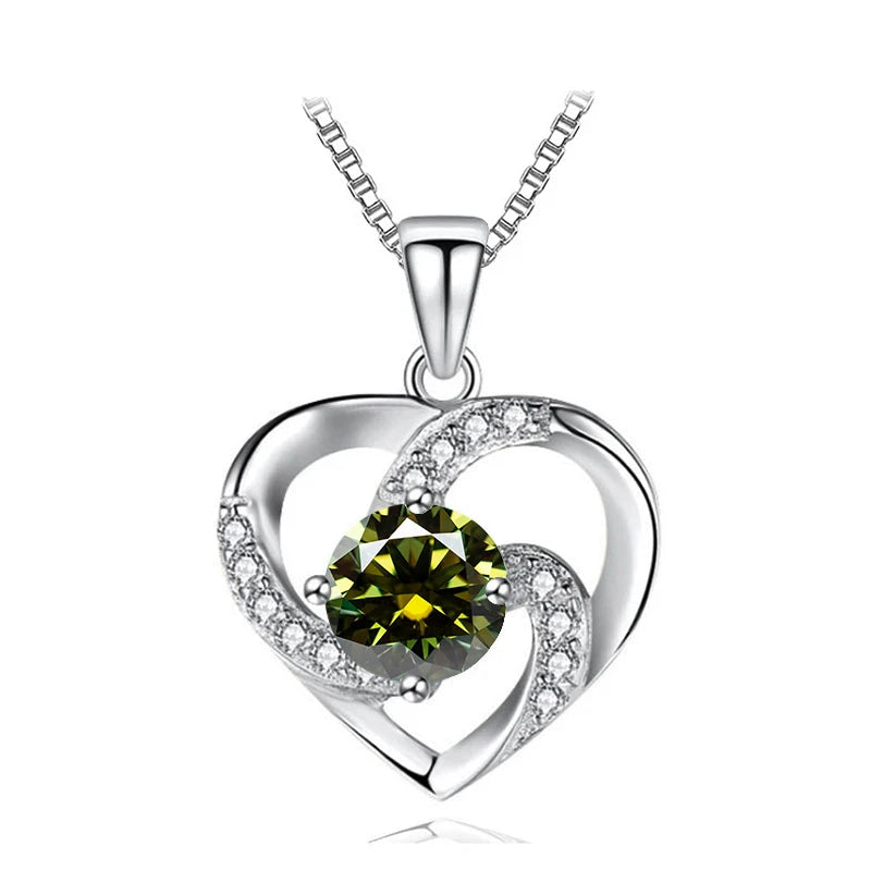 Heart Moissanite Necklace