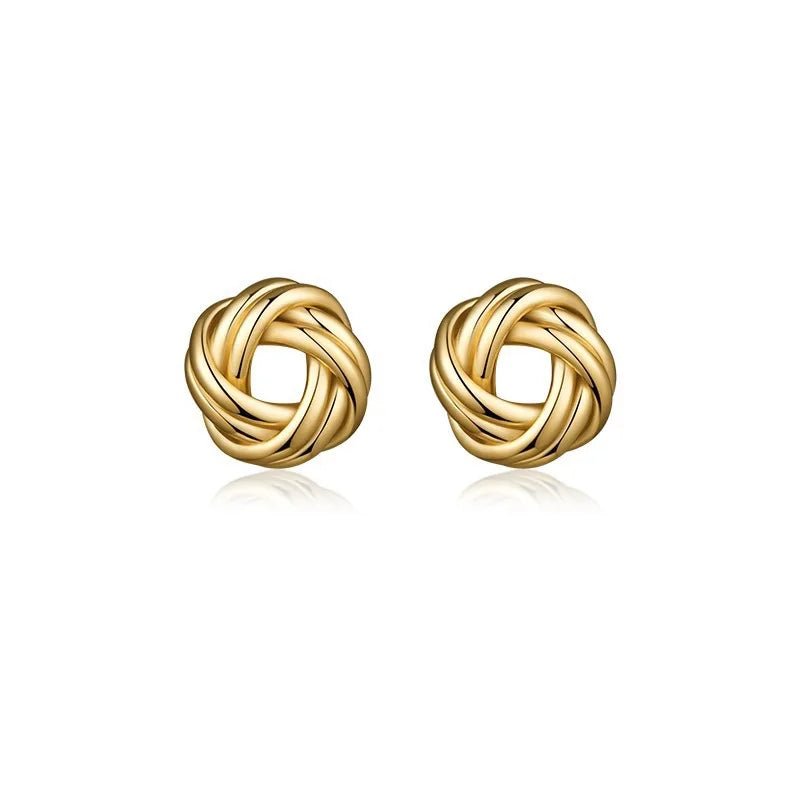 Twist Knot Stud Earrings