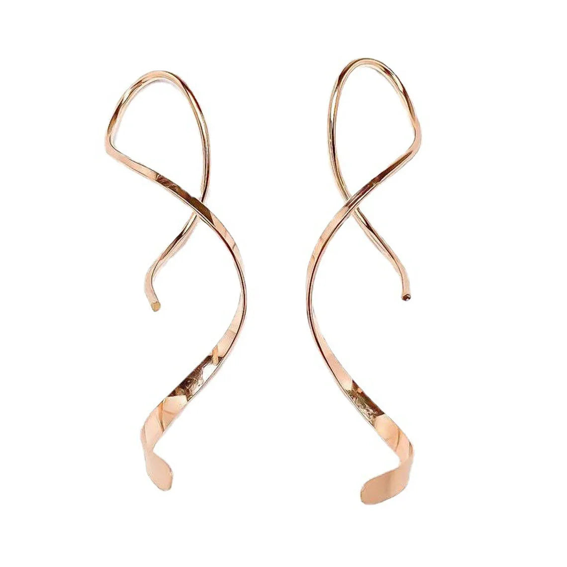Twisted Drop Earrings – Silver/Gold/Rose Gold