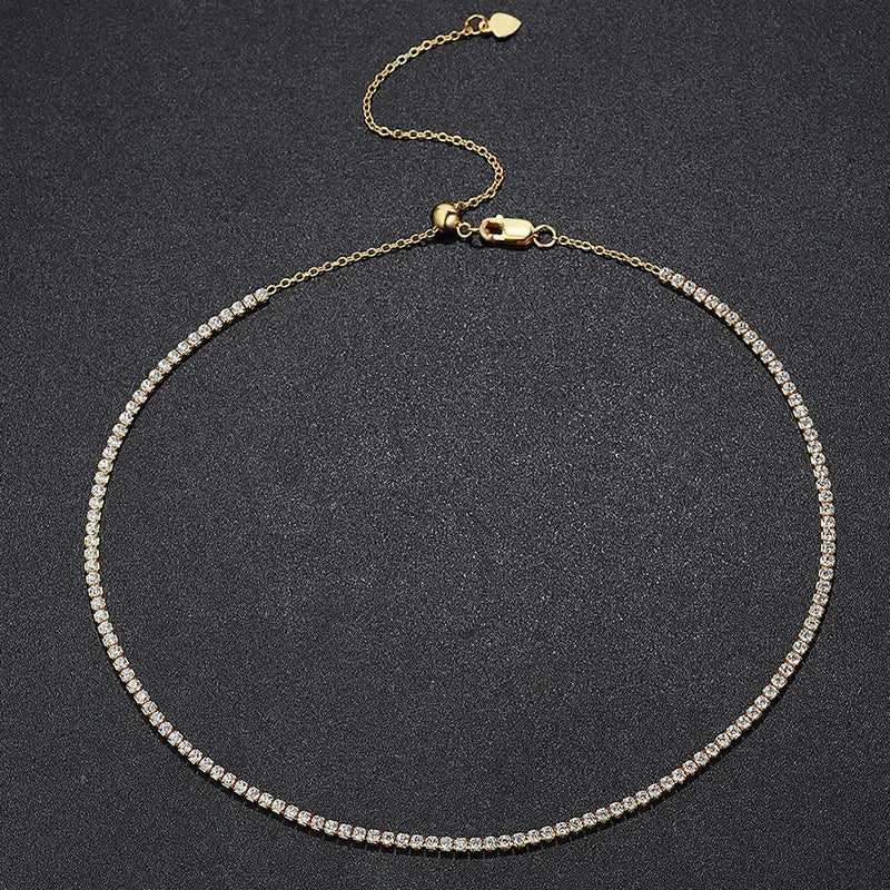 D-VVS1 Moissanite Tennis Choker