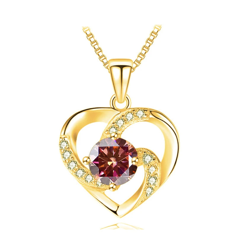 Heart Moissanite Necklace
