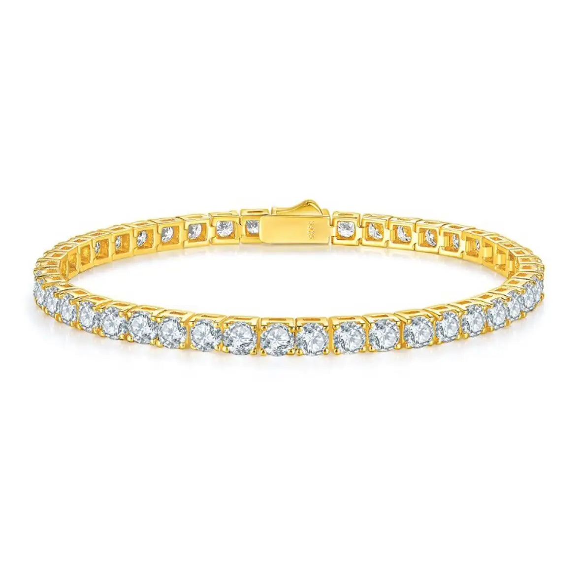 D-VVS1 Moissanite Tennis Bracelet – 925 Sterling Silver