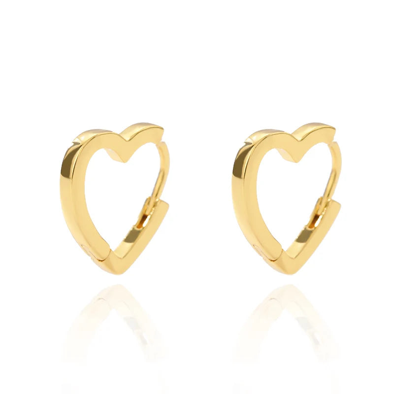 Golden/Silvery Multi-Shaped Hoop Earrings