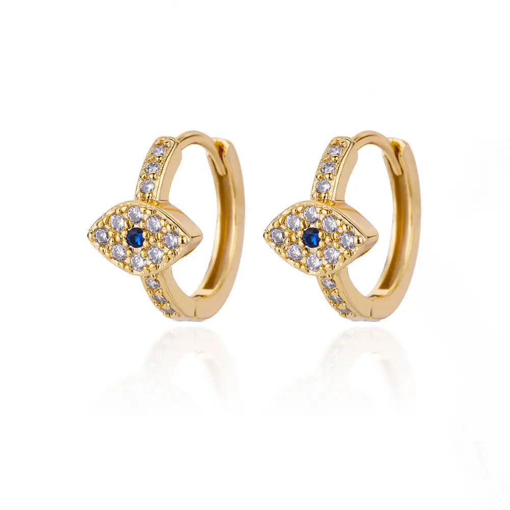 Golden/Silvery Multi-Shaped Hoop Earrings