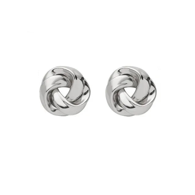 Gold Spiral Whirlpool Earrings