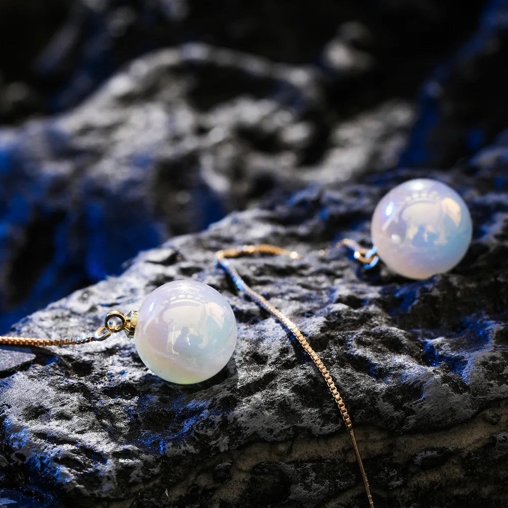 Bohemian Pearl & Rhinestone Stud Earrings